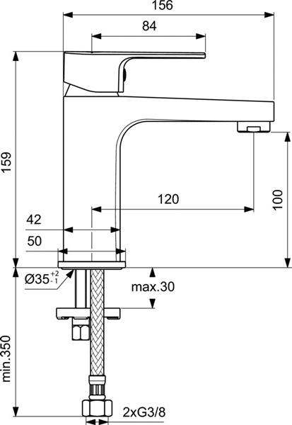 Смеситель для раковины Ideal Standard Cerafine D BC553AA, хром