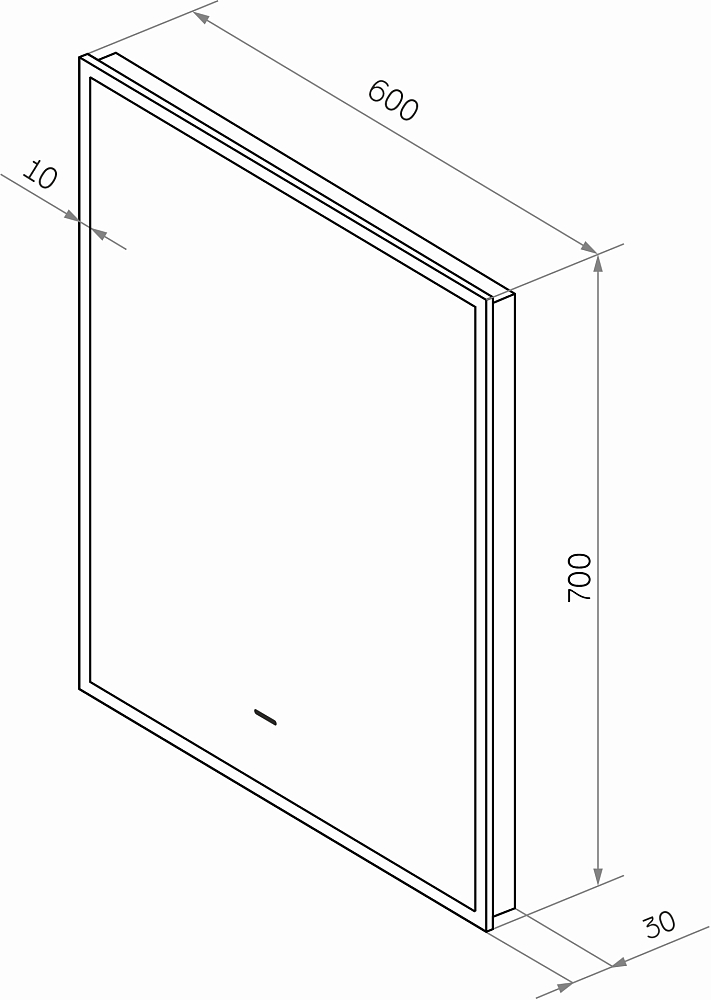 Мебель для ванной DIWO Элиста 60 светлое дерево, с раковиной Moduo 40 RING