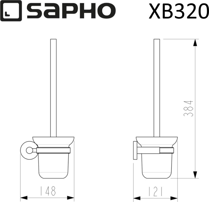 Ёршик Sapho X-Round XB320, черный