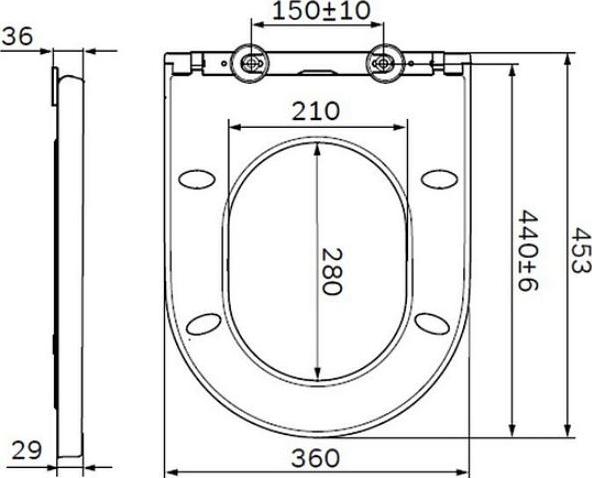 Крышка-сиденье AM.PM Spirit V2.0 C707858WH с микролифтом, белый