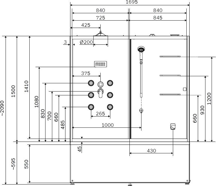 Душевой бокс Am.Pm Sense W75B-170S085WTA