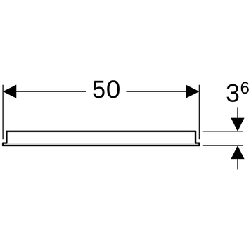 Зеркало с подсветкой 80 см Geberit Option 500.581.00.1