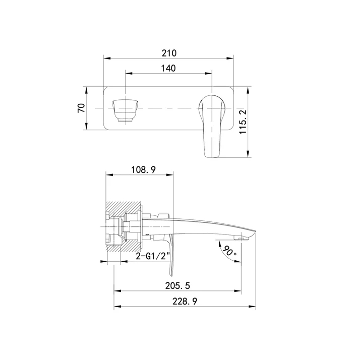 Смеситель для раковины Iddis Ray RAYSB00i65 хром