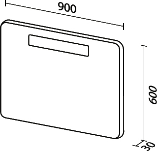 Зеркало Sanvit Модерн 90