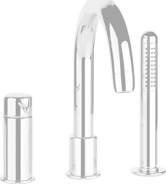 Смеситель на борт ванны Gessi Goccia 33637#279, белый