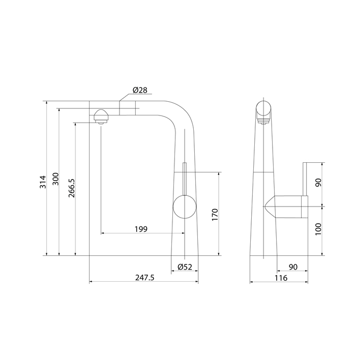 Смеситель для кухни Iddis Pure PURSBPFi05 хром