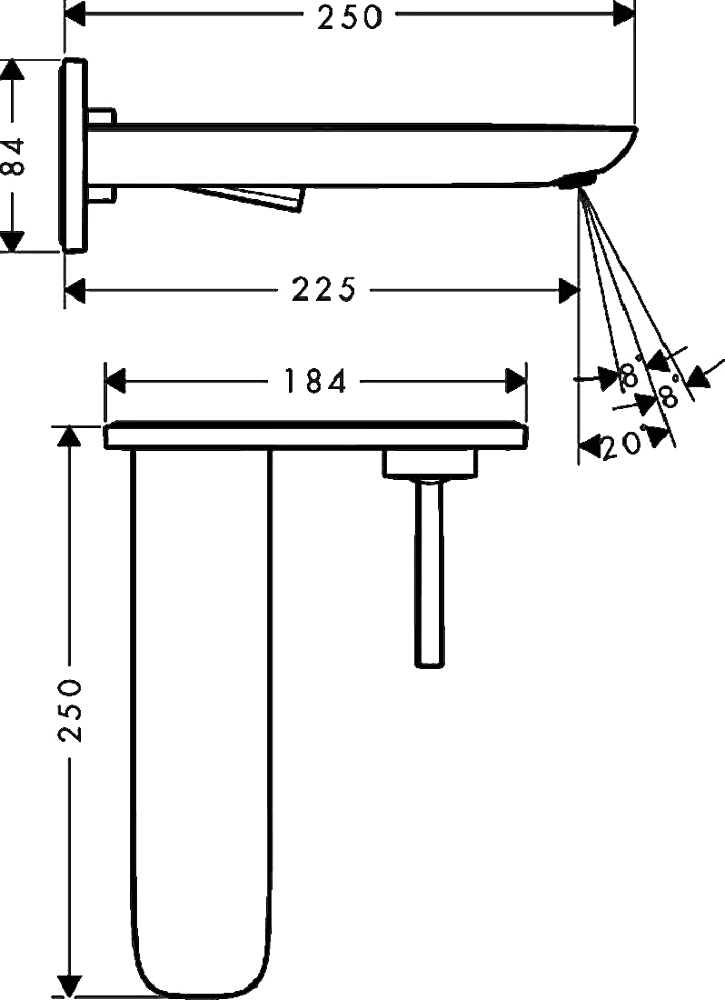 Смеситель для раковины Hansgrohe PuraVida 15085000, хром