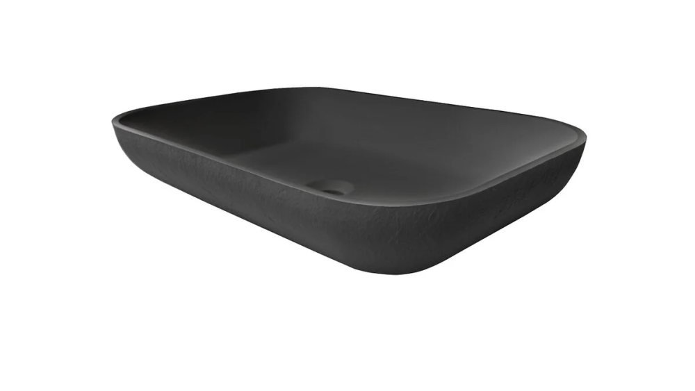 Раковина накладная Acquabella Lavabo LAVABO_ON-TOP_RECTANGLE_SLATE_NEGRO черный