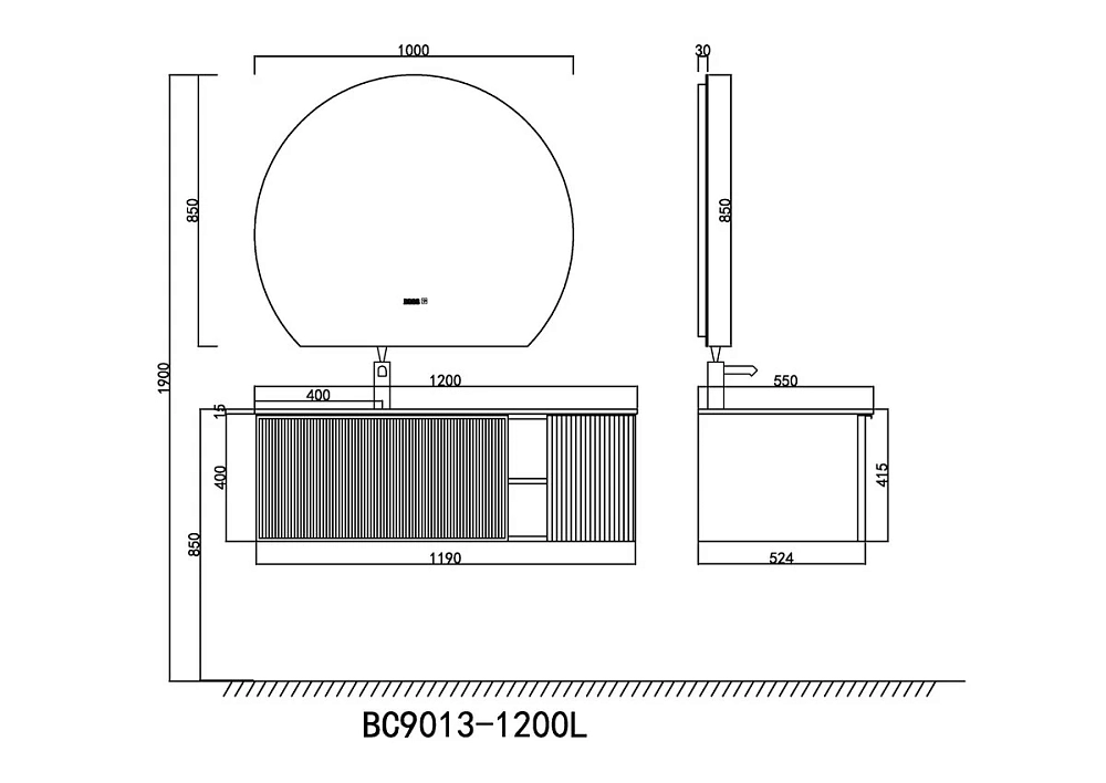 Зеркало Orans BC-9013 зеркало белый