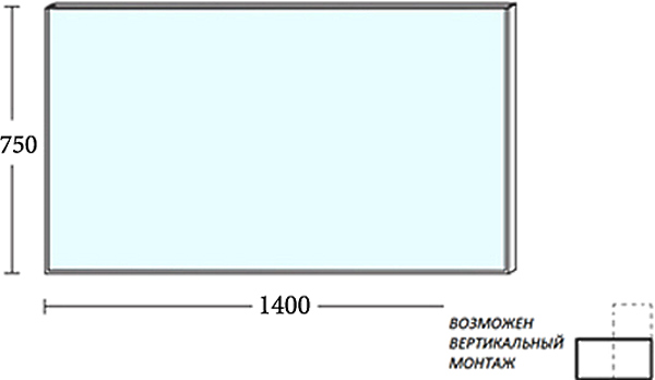 Зеркало De Aqua Сильвер 140 00261668 серебро