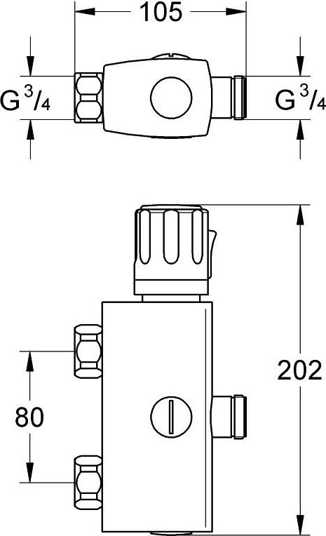 Термостат Grohe Automatic 2000 Compact 34361000