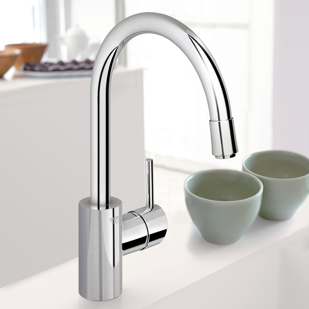 Комплект Кухонная мойка Grohe K700U 31574SD0 + Смеситель Grohe Concetto 32663001 для кухонной мойки