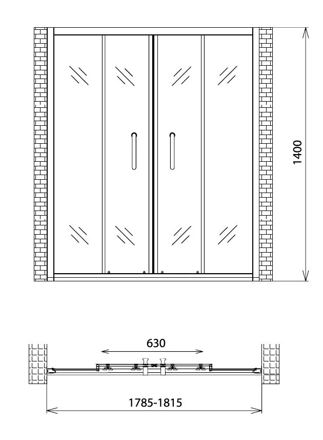 Шторка на ванну Gemy Victoria S30193D