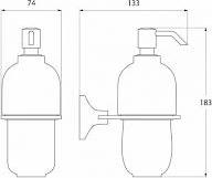 Дозатор для жидкого мыла Iddis Leaf LEASBC0I46 хром