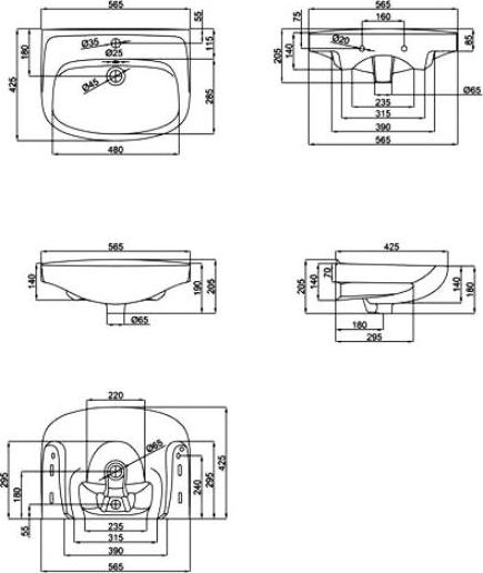 Раковина Sturm Cliff SW-CL16061-CR