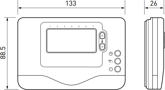 Комнатный термостат Ariston Gal Evo 3318590 программируемый