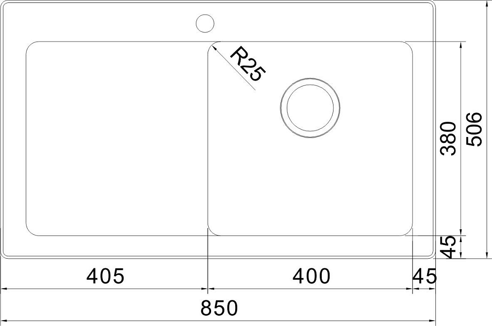 Кухонная мойка Oulin OL-S6101