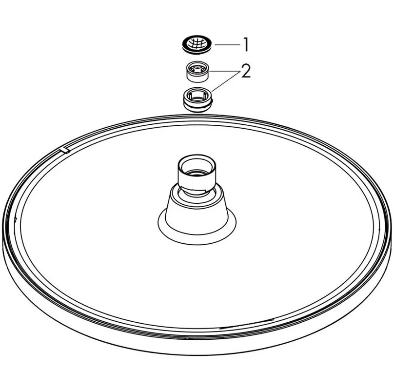 Душ верхний Hansgrohe Crometta 26724670 черный