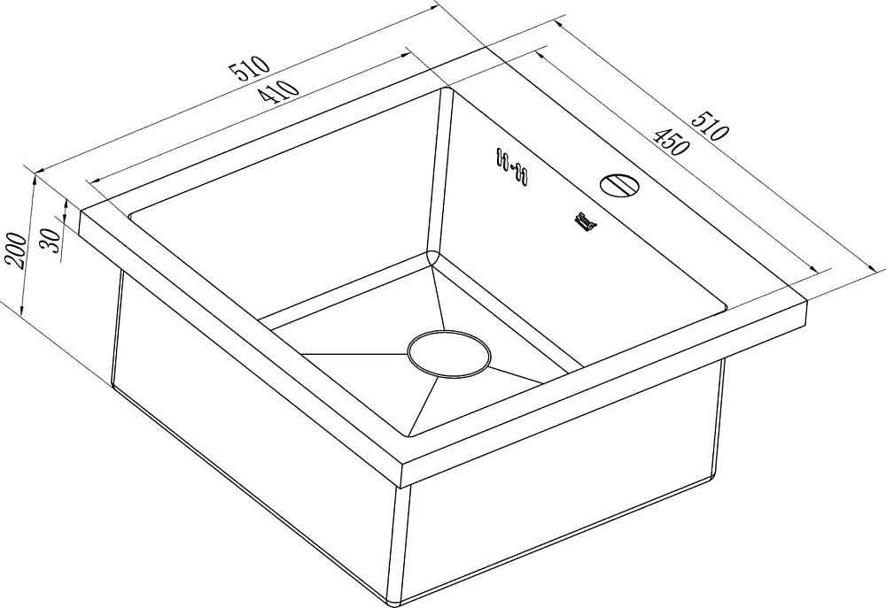 Кухонная мойка Zorg Inox RX HR-5151HR