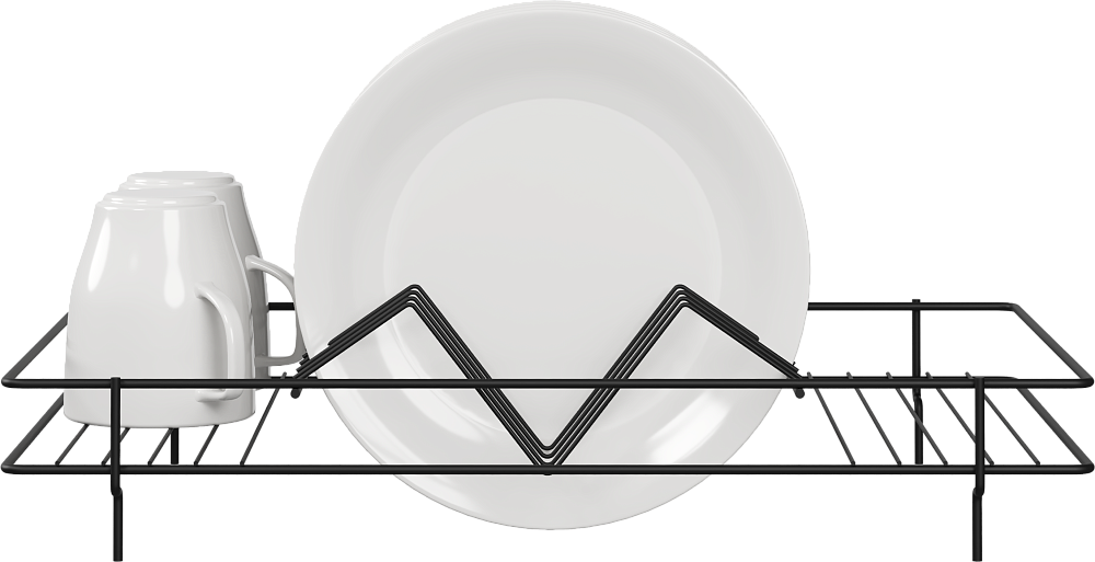 Сушилка Domaci Феррара Ac-09-01 47х31 см, для посуды, черный муар