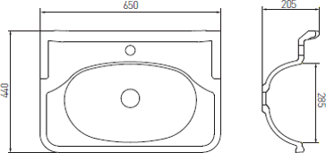 Раковина Aquaton Венеция 65 1A706931VN010