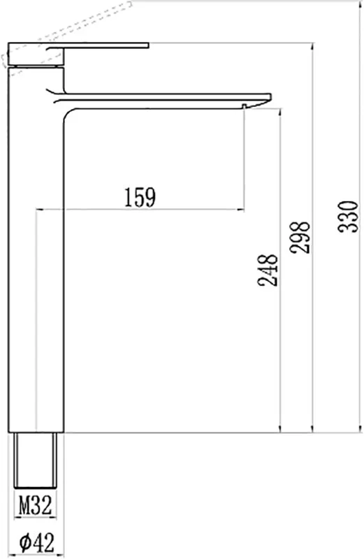 Смеситель для раковины Savol S-601811GH черный