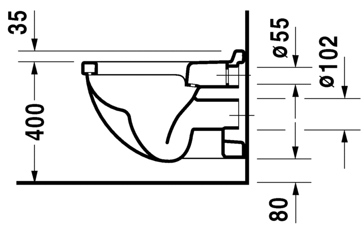 Комплект подвесного унитаза с сиденьем микролифт Duravit Starck 3 42000900A1