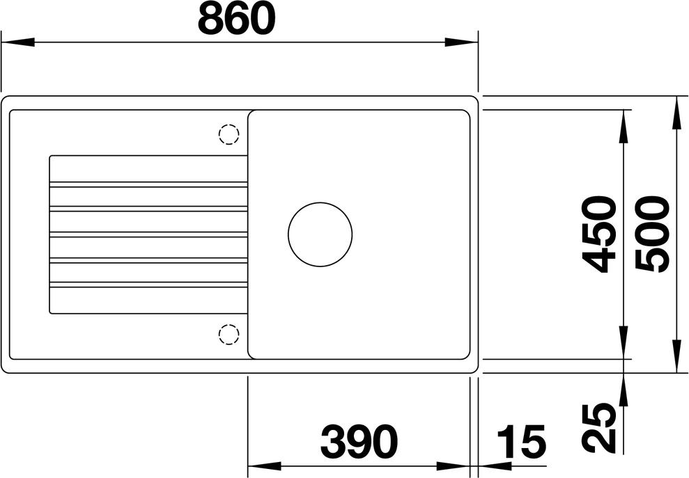 Кухонная мойка Blanco Zia 5 S 520513 алюметаллик