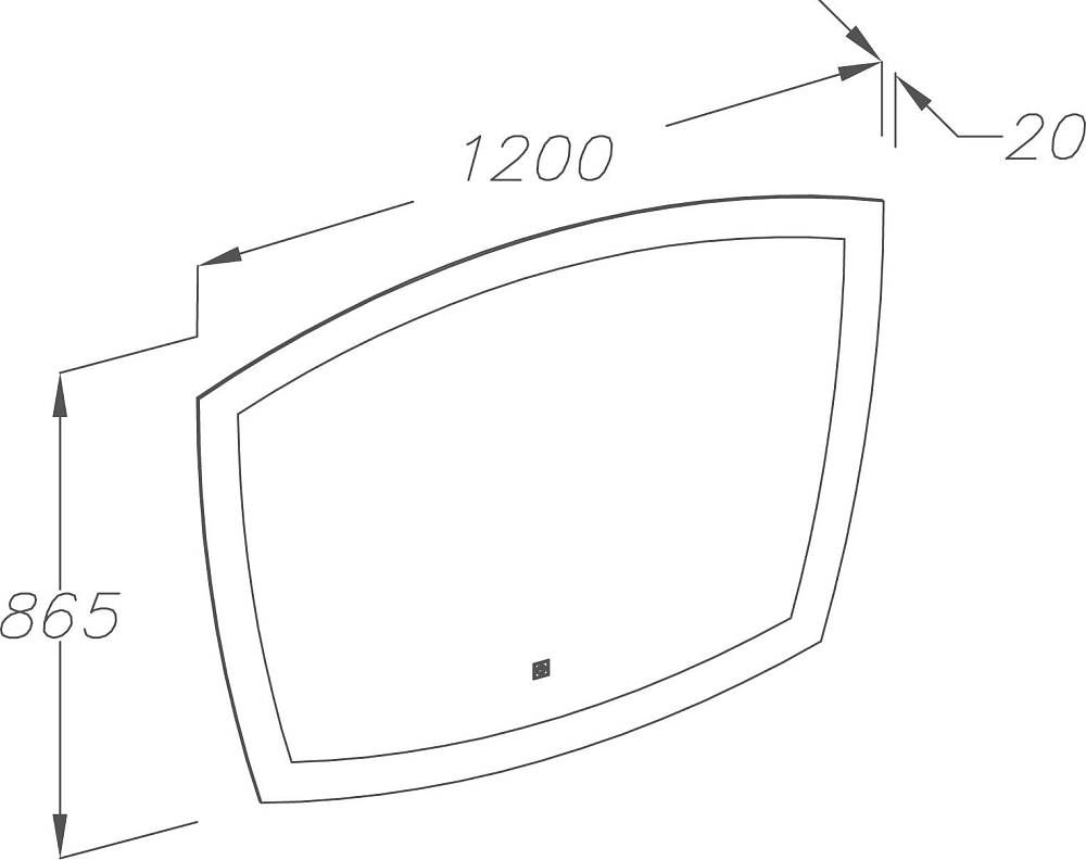 Зеркало Smile Риголетто 120