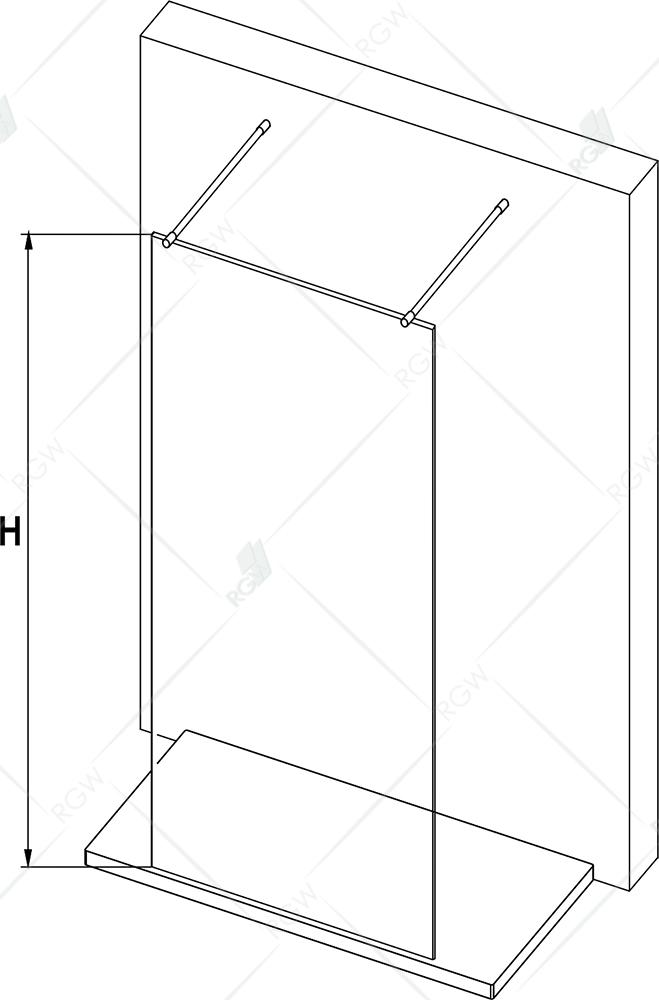 Душевая перегородка RGW Walk In WA-016-1 150 см 351016115-11