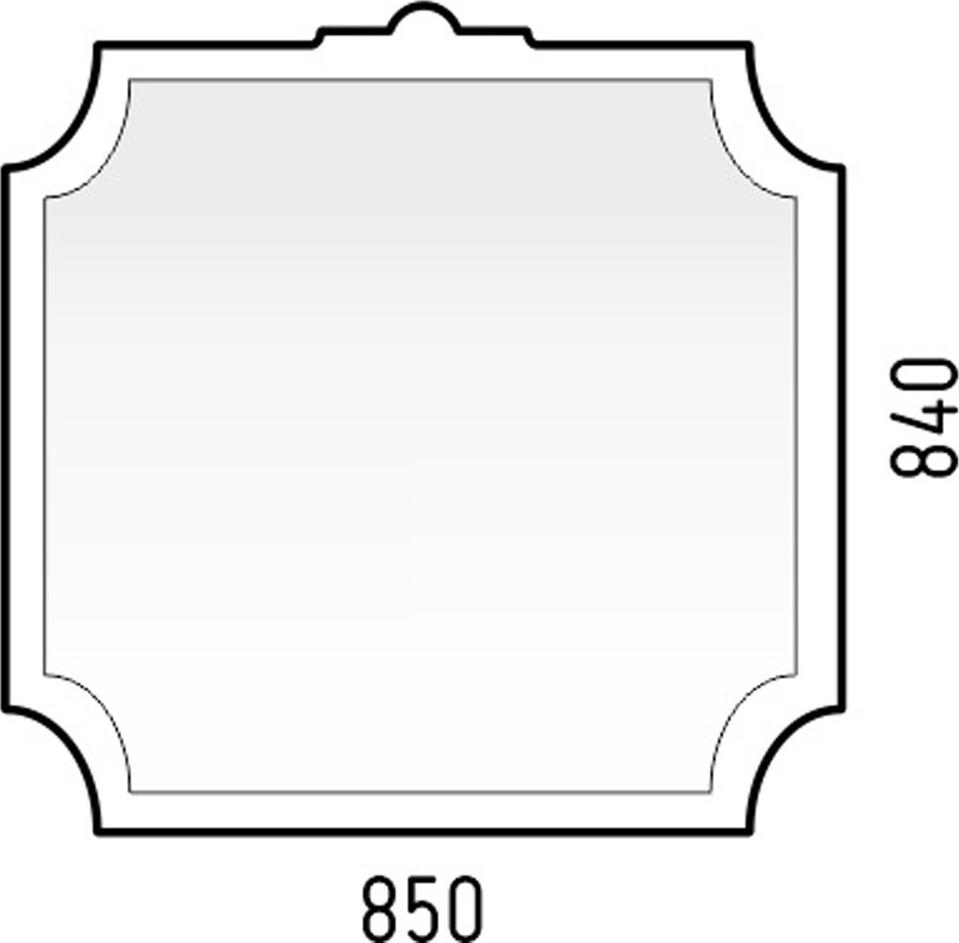 Зеркало Corozo Манойр 85 SD-00000980 Белое