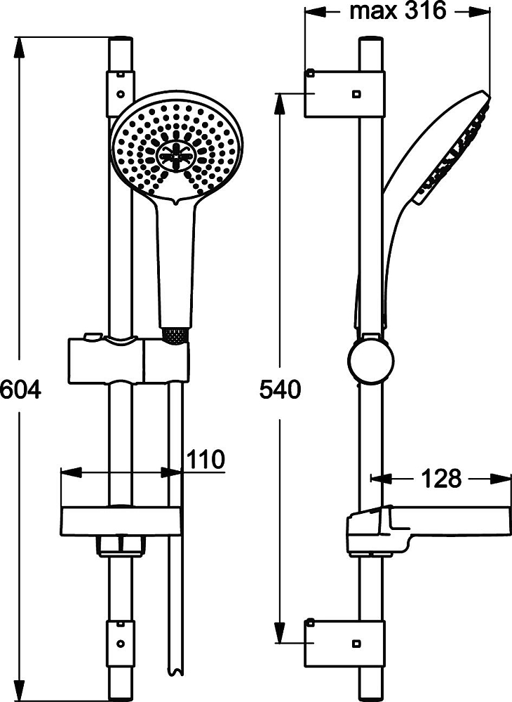 Душевой гарнитур Ideal Standard IdealRain B9425AA