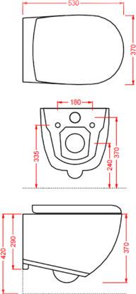 Крышка-сиденье ArtCeram File 2.0 FLA014 01 bi с микролифтом