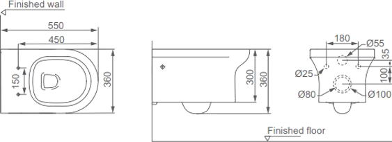 Комплект Унитаз подвесной STWORKI Хаммель HDC520WH с микролифтом + Инсталляция Ewrika ProLT 0026-2020 + Кнопка 0052 белая