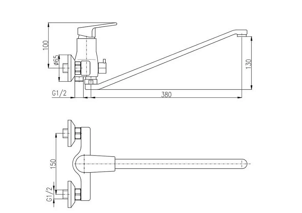 Смеситель для ванны с душем Rav-Slezak Colorado CO152.5 хром