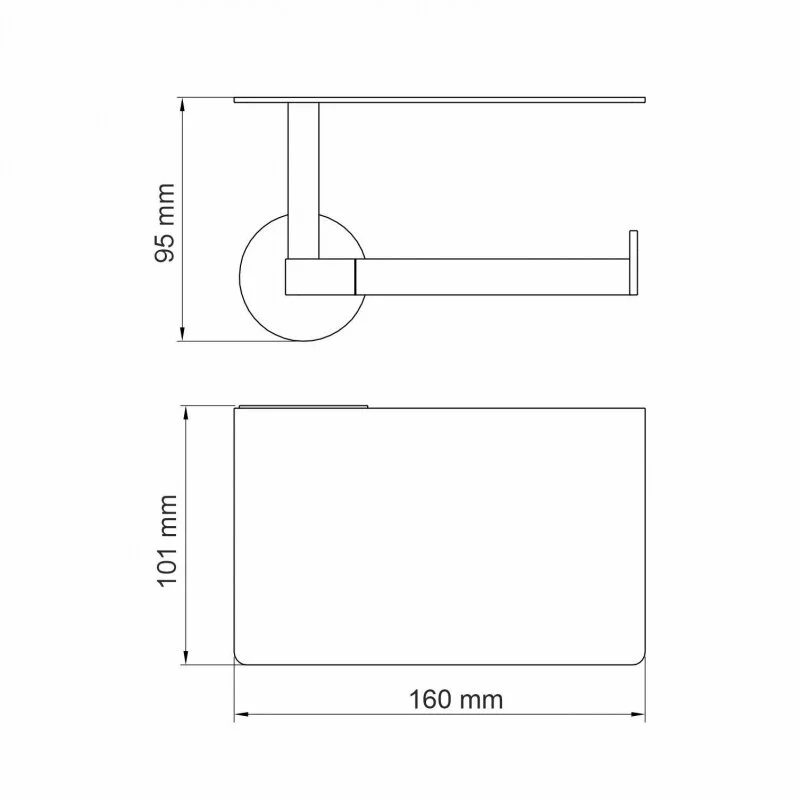 Держатель туалетной бумаги WasserKRAFT Asphe K-77700 K-77725 золото