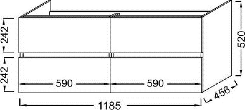 Тумба под раковину Jacob Delafon Tolbiac 120 см, дуб давос натуральный, EB2384-E75