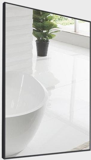 Зеркало 60 см BelBagno SPC-AL-600-800 Nero, чёрный