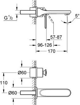 Смеситель для раковины Grohe Veris 19342LS0 белая луна