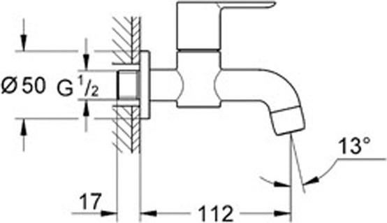 Смеситель для раковины Grohe BauEdge 20238000