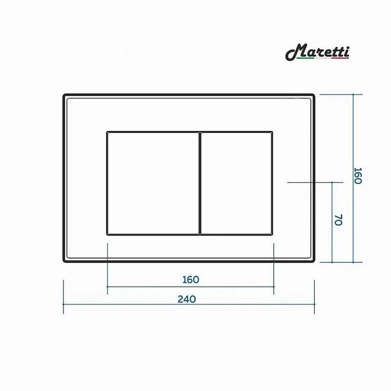 Инсталляция Maretti AC11P5211, с безободковым унитазом Elena EA10PBM73-844, крышка-сиденье микролифт, клавиша Sofia AC12SF-560, черный, комплект, EA73SF56052