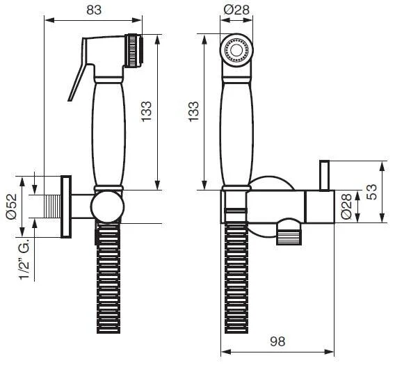 Душевая лейка Emmevi 132BR бронза