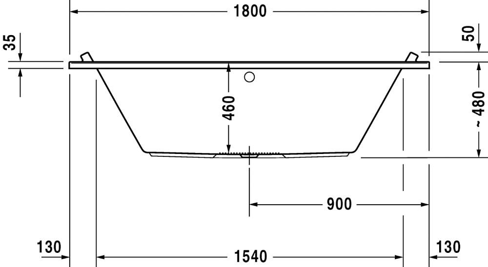 Акриловая ванна Duravit Starck 180x80 700338