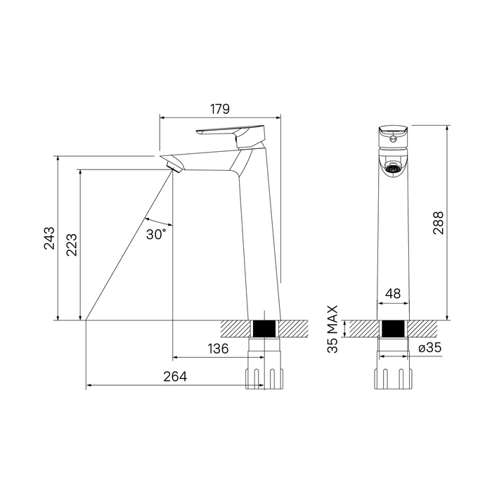 Смеситель для раковины Iddis Cloud CLOSB01i01 хром