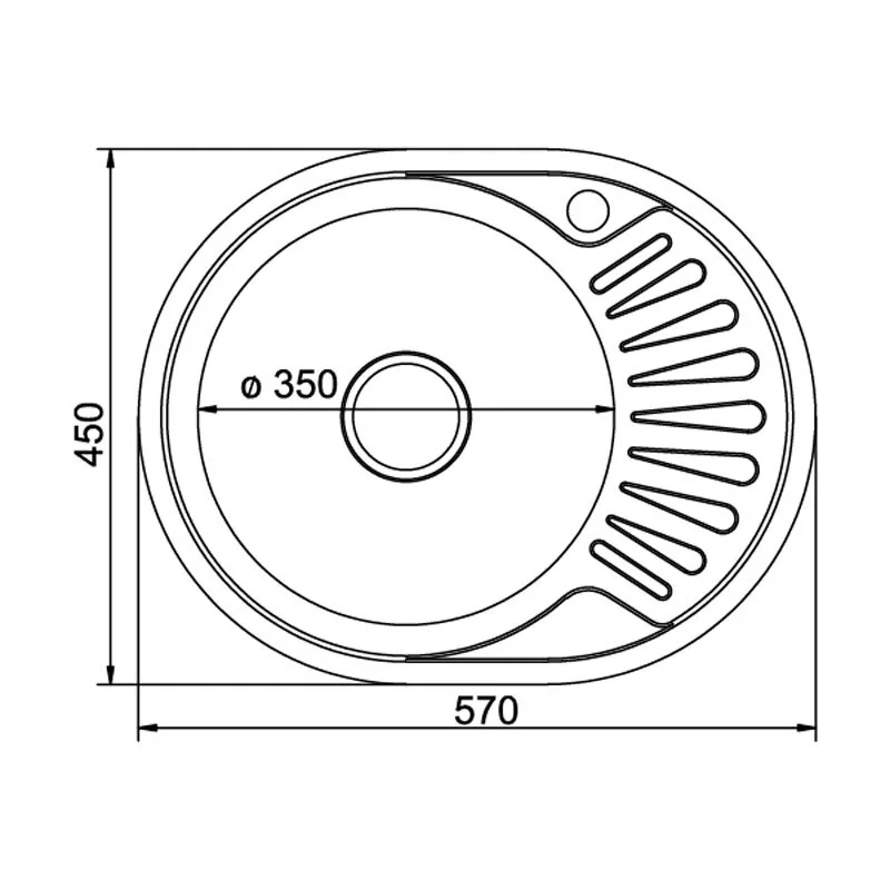 Кухонная мойка Mixline 528190 хром