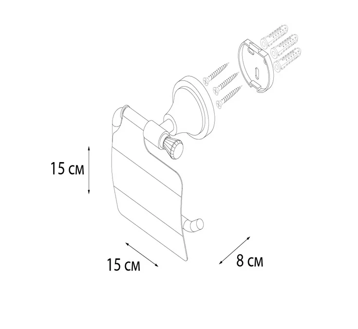 Держатель туалетной бумаги Fixsen Crystal SF-35010A хром