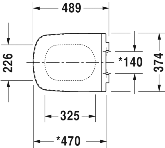 Крышка-сиденье для унитаза микролифт Duravit DuraStyle 0060590000