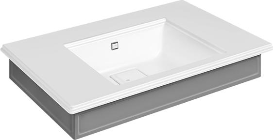 Раковина подвесная 90 см Gessi Eleganza 46814#800, белый / ral