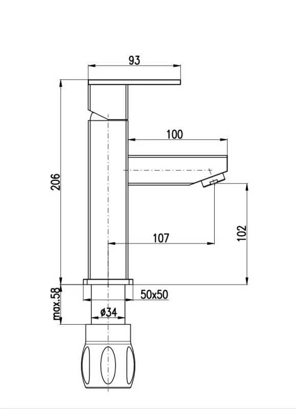 Смеситель для раковины Rav-Slezak Loira LR528.5 хром