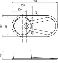 Раковина Aquaton Ондина 100 1A709331OD010